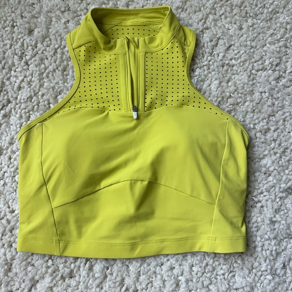 Lululemon Unleash Strength Bra *Medium Support, B/C Cup Yellow Serpentine - Picture 3 of 5